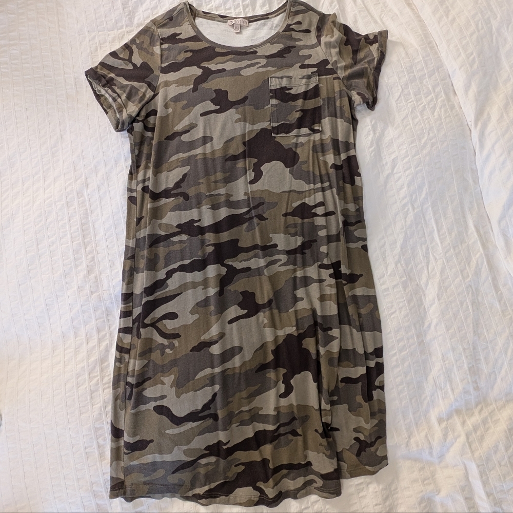 Elaine Rose Camouflage Top
